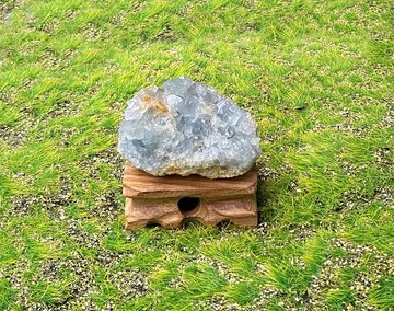 天然原礦天青石簇 藍水晶 療癒 淨化 辦公室 風水 擺件 快速出貨