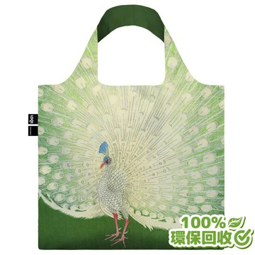 LOQI 小原古邨 孔雀開屏 春捲包 購物袋 手提袋 環保袋 肩背袋