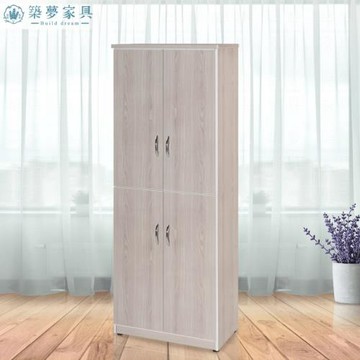 【築夢家具Build dream】防水塑鋼家具 四門高鞋櫃 - 2.1尺
