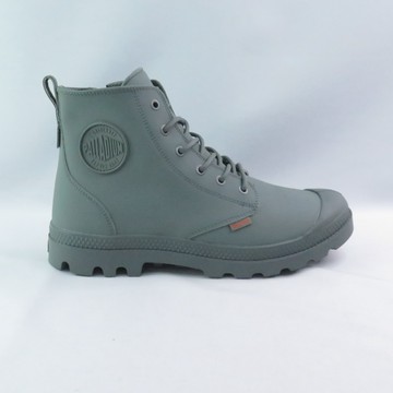 Palladium 74069381 PAMPA HI Z COATED WP+ 男女休閒鞋 防潑水 莫蘭迪質感 棕櫚綠