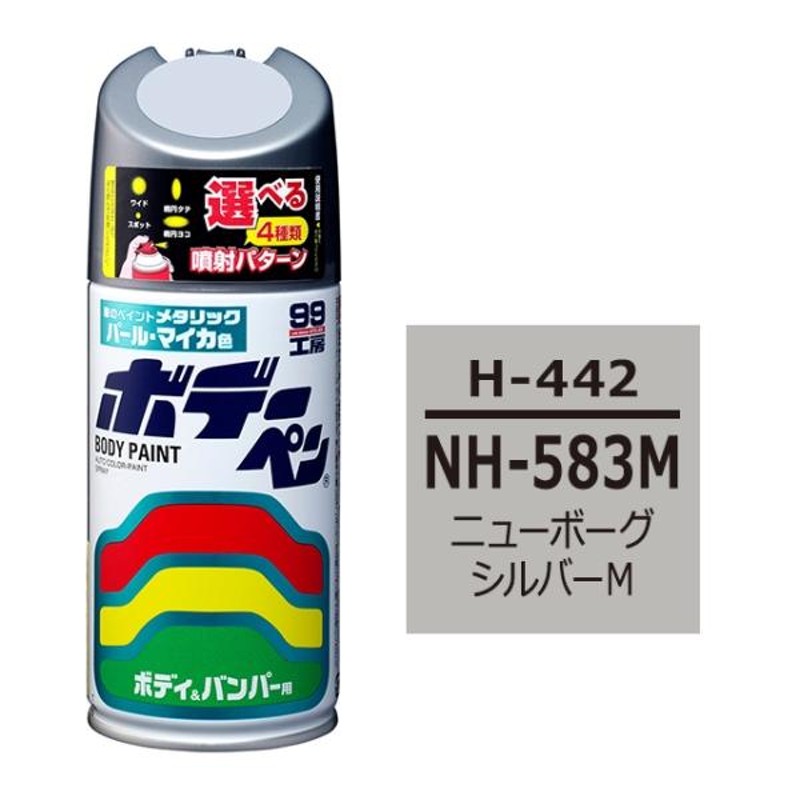 ボデーペン NH-583M ホンダ ニューボーグシルバーM 補修 スプレー