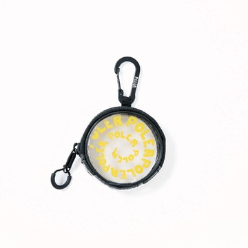 日本限定POLER HIGH&DRY PVC POUCH 透明圓形防水小包 黃