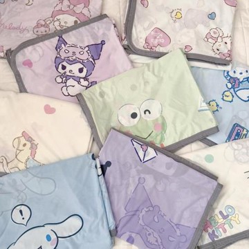 跨境A類涼感針織毯寶寶親膚午睡小蓋毯嬰兒車蓋毯空調毯辦公毯子