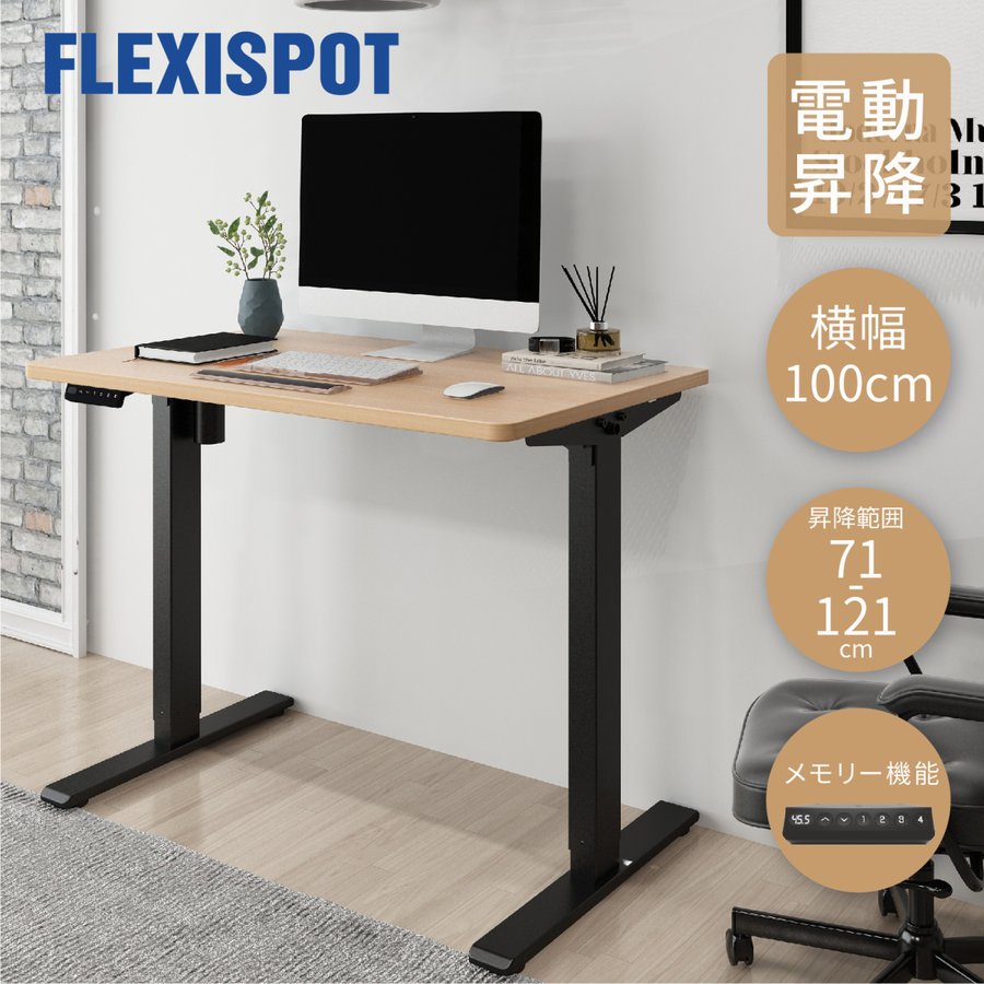 EXPECTATION/ パソコン用 FLEXISPOT FLEXISPOT E3 電動式昇降デスク E3