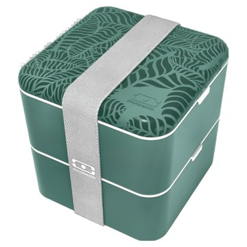 monbento 雙層便當盒 含2個容器（PP） 2個中間蓋（PP） 2個密封圈+2個橡膠塞（矽膠） 2條鬆緊帶（彈性纖維） 1個食物杯（PP）  楓丹白露森林  1個