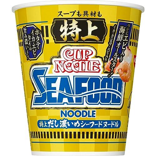 日清食品 特上 カップヌードル シーフードヌードル [ホタテ・イカ・エビ・タイの旨み濃いスープ] 77g *20個