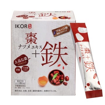 IKOR和漢氣巡棗鐵顆粒食品30入