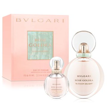 BVLGARI 寶格麗 歡沁玫香女性淡香精禮盒(淡香精75ml+淡香精15ml)-贈紙袋