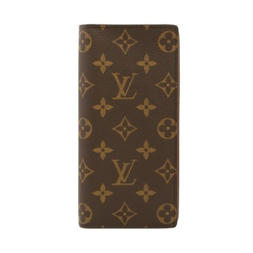 LOUIS VUITTON LV 路易威登 Brazza 對折長夾 棕色 原花帆布 M66540 【二手名牌BRAND OFF】