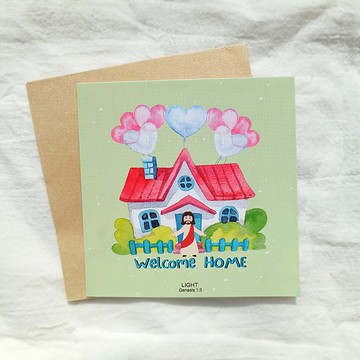 Welcome Home回家萬用小卡/福音/基督教卡片/受洗/幸福小組