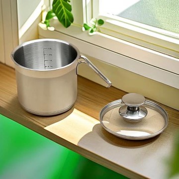 1 141218/10不銹鋼奶鍋煮面鍋輔食小奶鍋煮茶缸牛奶鍋