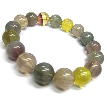 天然螢石水晶手環手鍊好正能量(招財桃花好運)