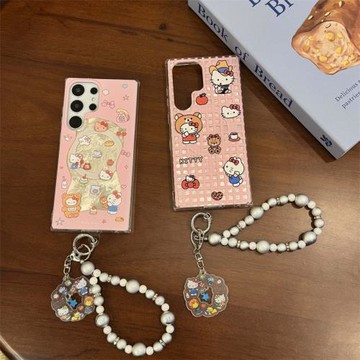 滿屏KT貓適用三星S25Ultra手機殼S24Ultra錫紙紋保護套S23Ultra防摔殼S22Ultra全包S25+磁吸超薄卡通可愛女款