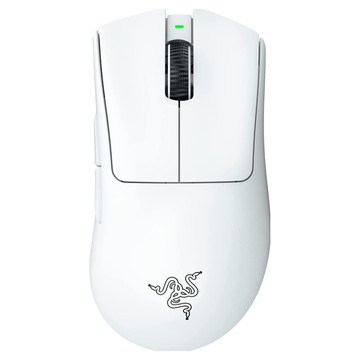 RAZER 雷蛇 DeathAdder V3 Pro 無線電競滑鼠，超輕量63公克，配備Focus Pro 30K光學感測器  白色