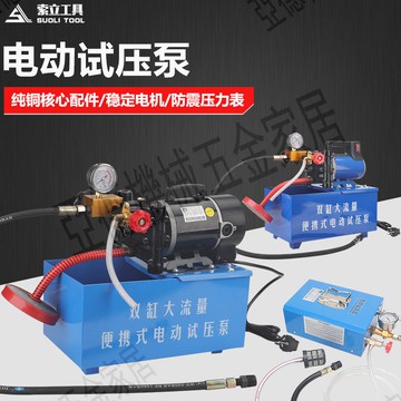 電動試壓泵DSY-25打壓泵手提式PPR水管打壓機60公斤測壓機地暖泵【亞德機械五金家居】