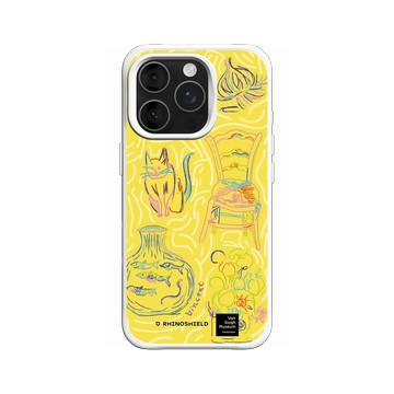 iPhone 16 Pro SolidX 白 - Van Gogh Museum - 現代素描 - 圖案