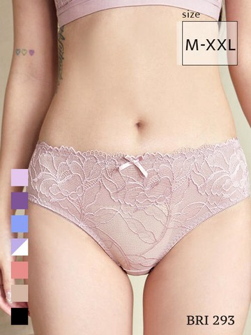 BRI293 圓波波透氣網紗無痕內褲單件 7色