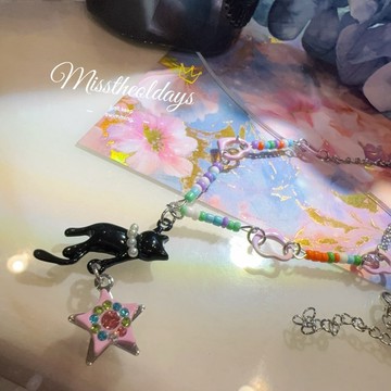 「周邊」🌹新年特價🌹40cm 老師加持 幸運星貓貓項鍊 過年必備爆炸好運款｜NB-34