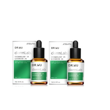 檔期限定!買1送1★DR.WU達爾膚 1%積雪草舒敏修護精華15ML(下單1出貨2)