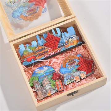 青島文創五月風棧橋3D模型擺飾禮盒套組