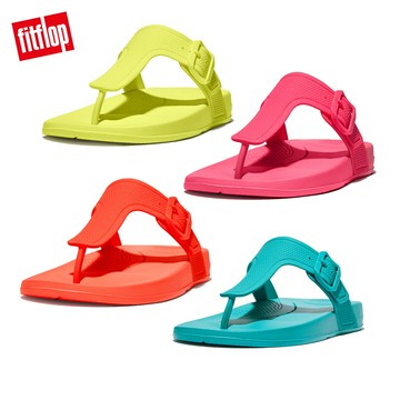 【FitFlop】iQUSHION ADJUSTABLE BUCKLE FLIP-FLOPS可調式夾脚涼鞋-女(多色)