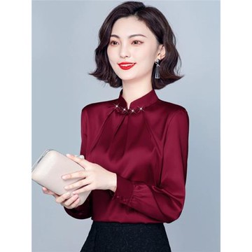 雪紡襯衫女士早春秋2025年新款長袖上衣時尚秋冬歐貨小衫洋氣襯衣