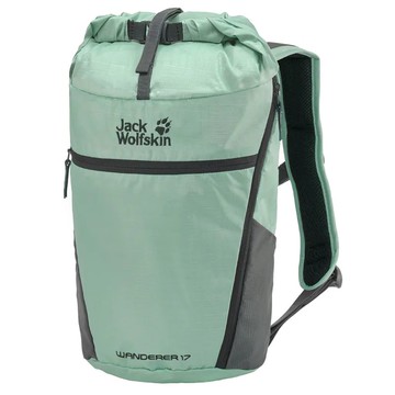 【Jack Wolfskin 飛狼】Wanderer 17+7L 休閒旅遊後背包 背包客『冰晶綠』(221177)