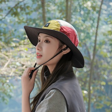 台灣熱賣大簷防紫外綫男士登山帽子速幹透氣披肩護脖漁夫帽山係戶外遮陽帽-L1001 Z794
