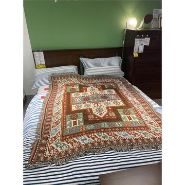 美國訂單 波西米亞沙發毯蓋毯毛毯美式復古沙發蓋布床尾毯裝飾毯