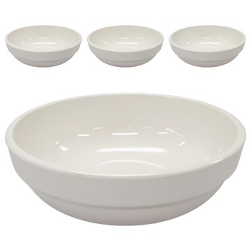 ABM 迷你餐碗  19cm  白色  4個