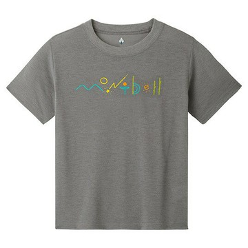 ├登山樂┤日本 mont-bell Wic.t Natural Logo幼童短袖排t 深灰 # 1114485DGY