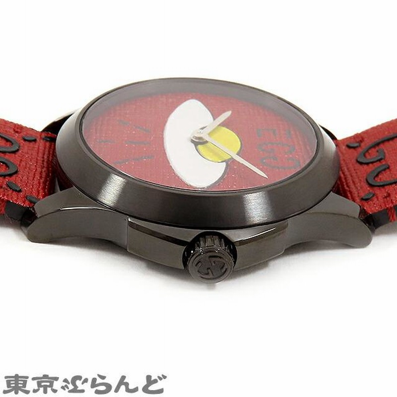 返品可 グッチ Gタイムレス レッド UFO 時計 腕時計 ボーイズ クォーツ式 電池式 SS EGG 目玉焼き 卵 GG 126.4  YA1264023 未使用 101608376 | LINEショッピング