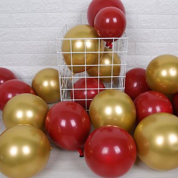 雙層金屬石榴紅色氣 網紅寶石紅派對婚禮場景婚房布置女神節裝飾