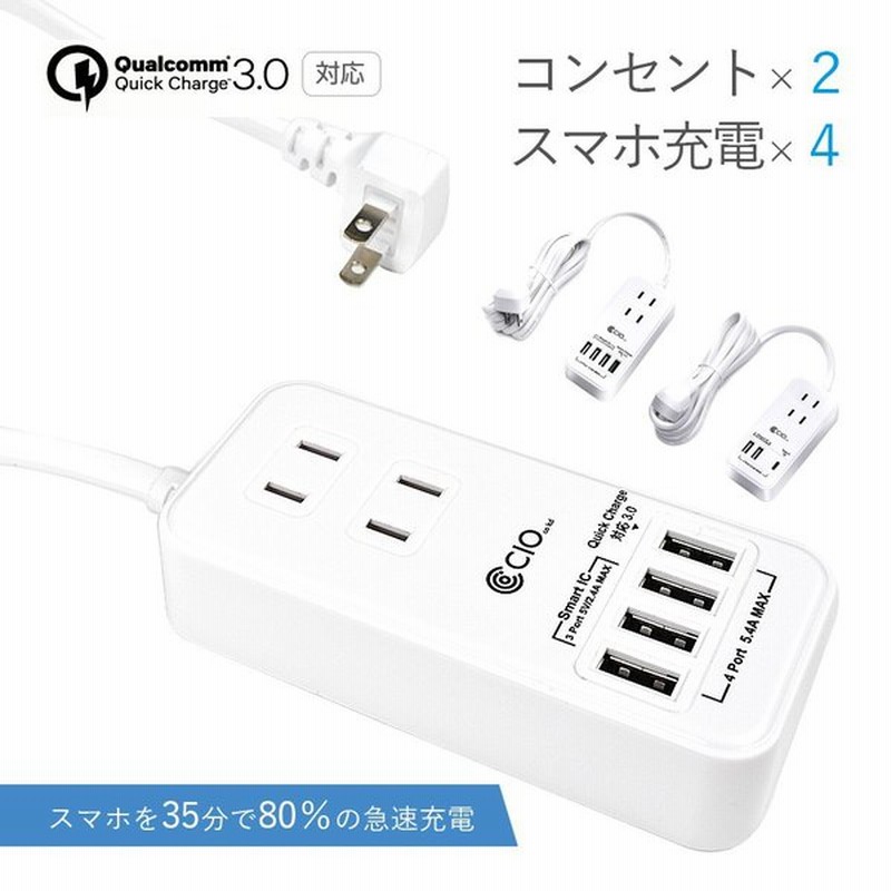 コンセント タップ Usb 1m スマホ 電源アダプタ Qc3 0 ハイブリッド 電源タップ 急速充電器 オシャレ Ac Usb ハブ Pd Iphone Android Galaxy Xperia Aquos 通販 Lineポイント最大0 5 Get Lineショッピング