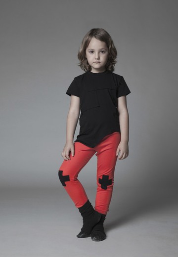 2015 春夏 NUNUNU "膝十字"款legging