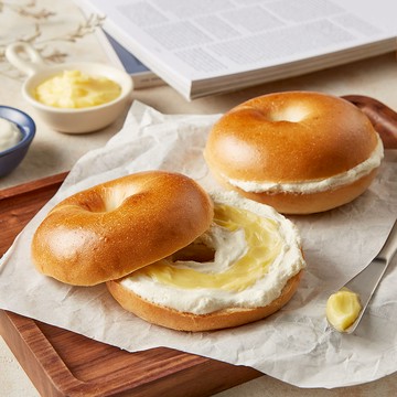 窯烤山寨村-生乳牛奶貝果-110g/包