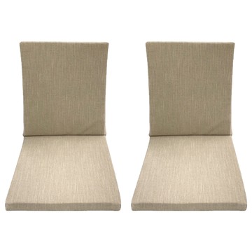 J&N L型亞麻立體坐墊 2個  120 x 54 x 4cm  咖啡色