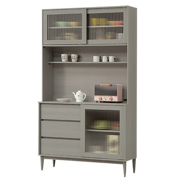 【Hampton 漢汀堡】洛卡克4尺碗盤櫃組