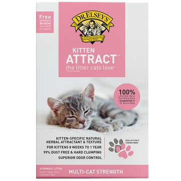 貓艾歐Dr. Elsey's｜凝結礦砂 誘引Baby粉 草本訓練 20LB｜Cat Litter 20磅 貓砂 幼貓 凝結礦砂 美國