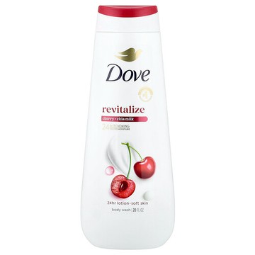 Dove, 活力沐浴露，櫻桃和奇亞籽奶香，20 液量盎司