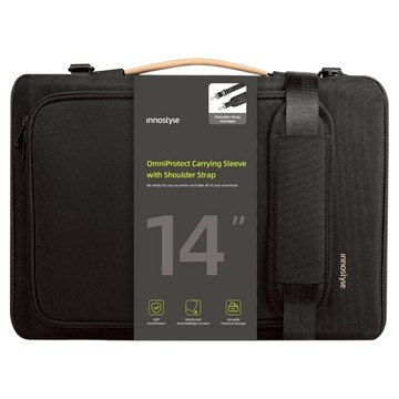 Innostyle OmniProtect系列 14吋 筆電/平板/電腦 手提/側背包 附肩帶  35 x 26 x 5cm  黑色  1個