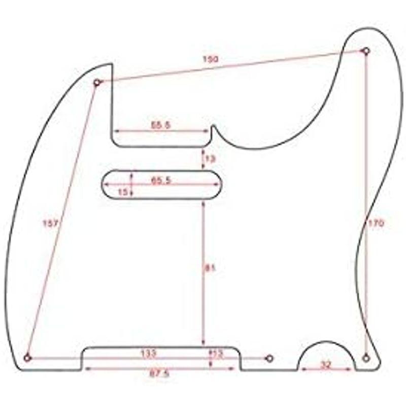 ALLPARTS (オールパーツ) テレキャスター用ピックガード PG-0560-041 Mirror Pickguard for Tele