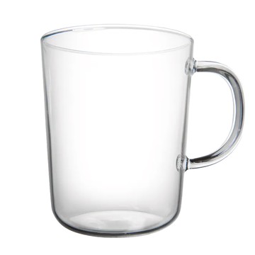 TG 耐熱玻璃馬克杯 360ml  透明色  1個