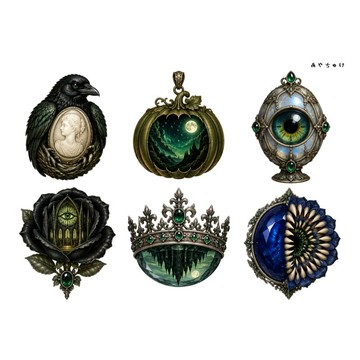 【9 月新品】20-154-0186 剪貼紙 瘋狂歌德萬聖節