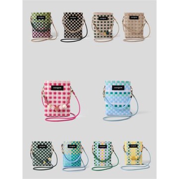 【現貨】泰國cocoglow百搭小眾潮托特單肩編織菜籃子迷你斜挎包包