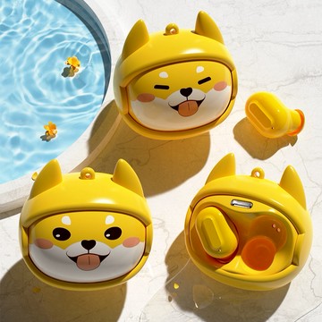 🚚快速出貨【PowerRider】BW41 TWS變臉藍牙耳機 柴犬(G05) (黃色)