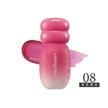 colorgram可麗格朗 果醬柔霧持色唇釉-08葡萄櫻桃