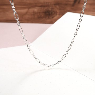 ART64 純銀 經典費加洛項鍊(2.5mm寬) 28吋 925純銀項鍊 搭配鍊 銀鍊子