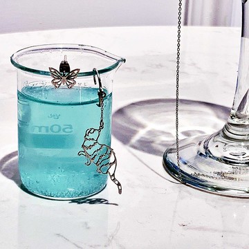 故宮耄耋同春-菊花貍奴耳環 貓與蝴蝶耳環 醫療級薄鋼不過敏 愛貓