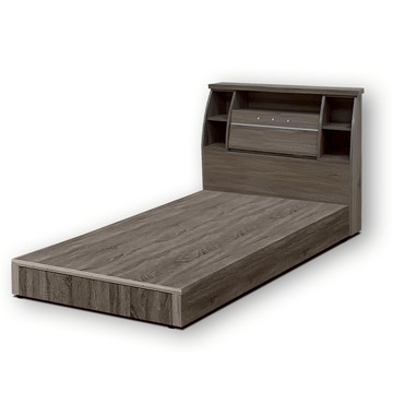 傢俱工場-派蒙 簡約收納房間2件組(床頭箱+六分床底)-單大3.5尺古橡